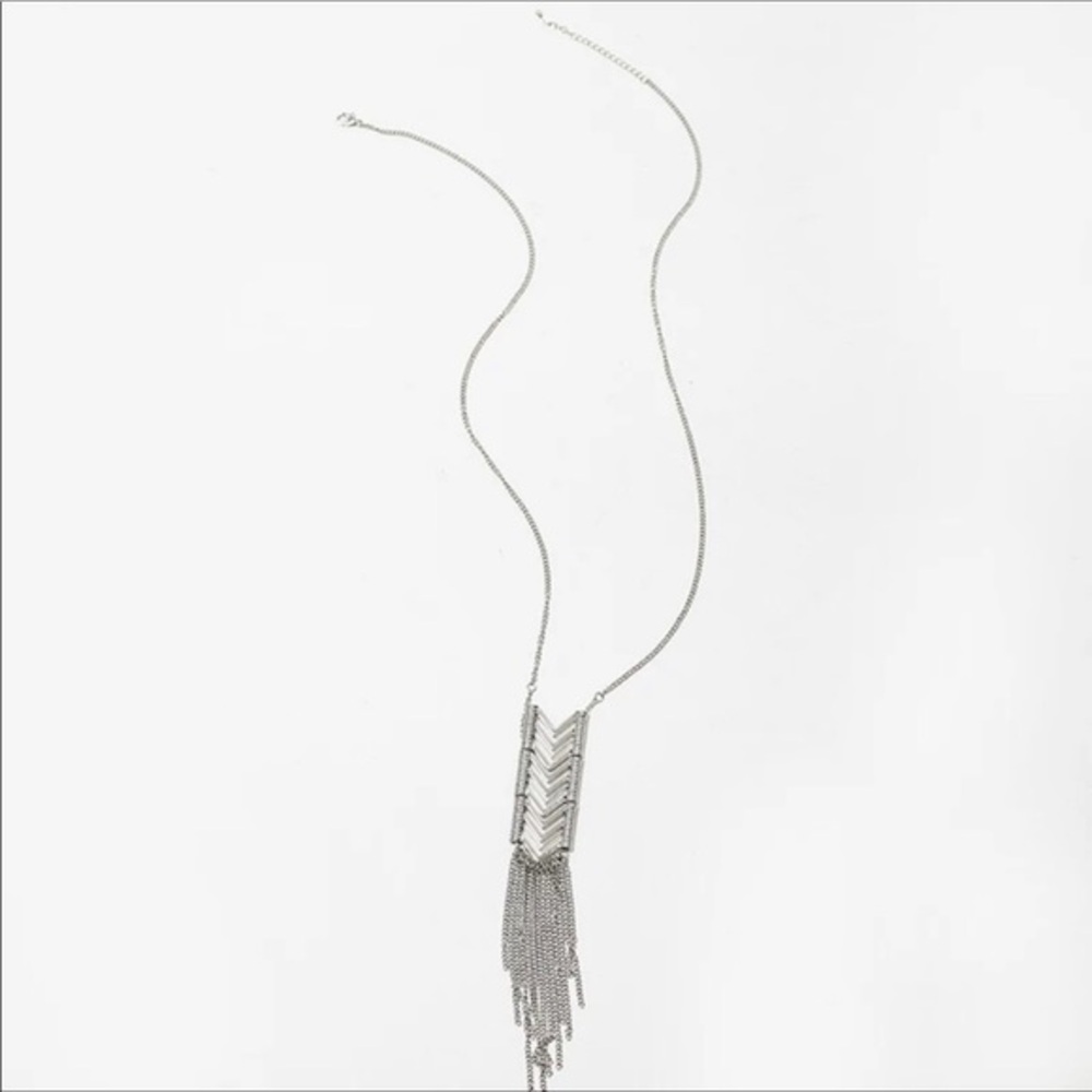 Silver Version: Statement Sweater Necklace